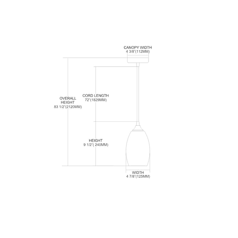 Elk Home Surrealist Chrome With Multicolor Glass 1 Light Pendant - 9"H x 5"D