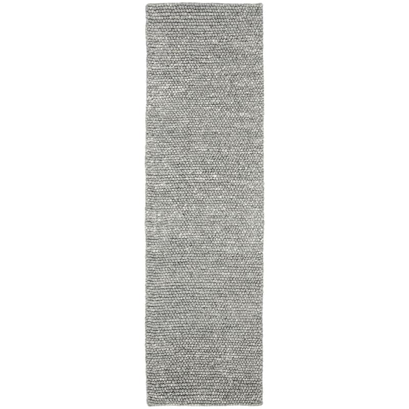 Lauren Ralph Lauren Handmade Carisbrooke Solid Wool Rug - 2'3" x 8' Runner - Dark Grey - Runner