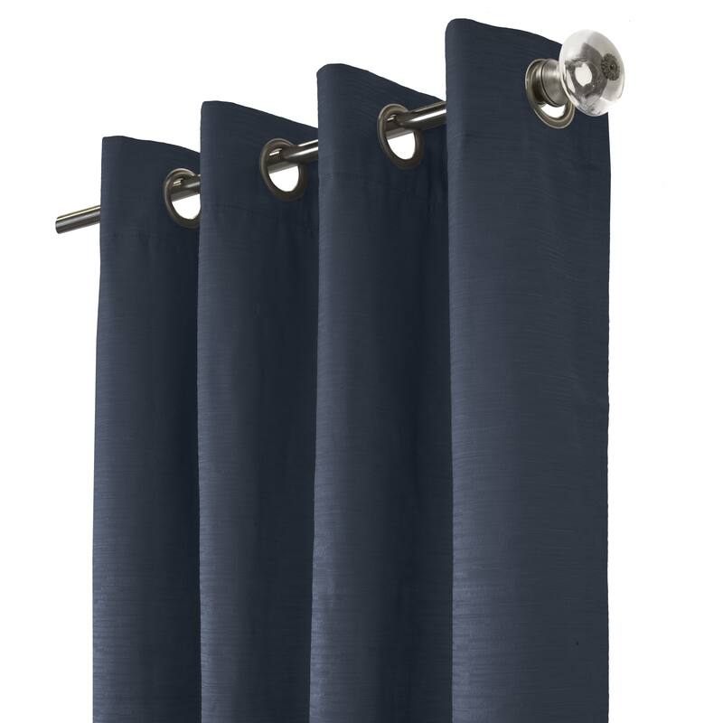 ThermaPlus Shadow Total Blackout Textured Curtain Panel