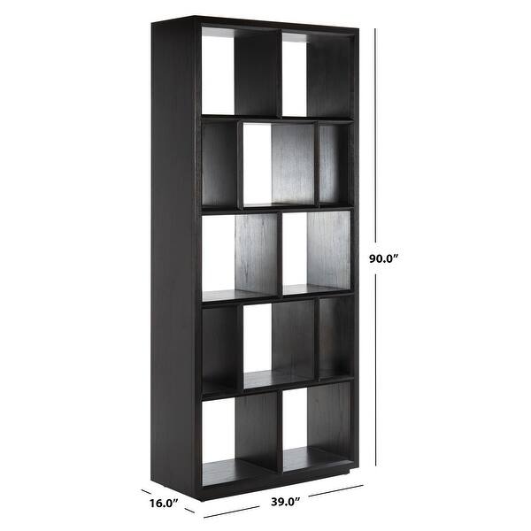 Safavieh Couture Kyra Espresso 12 Unit Bookcase 39 In W X 16 In D X 90 In H On Sale Overstock 24250643