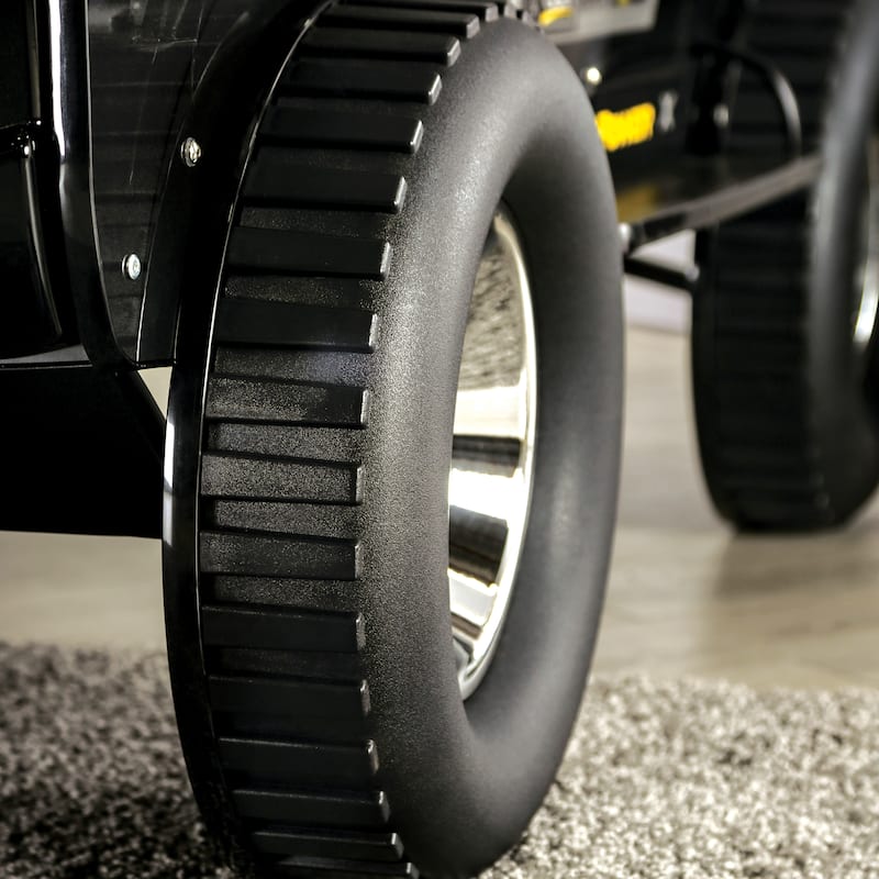 Toto Modern Black Twin Off-road Car Kid Bed with Wheels by Furniture of America