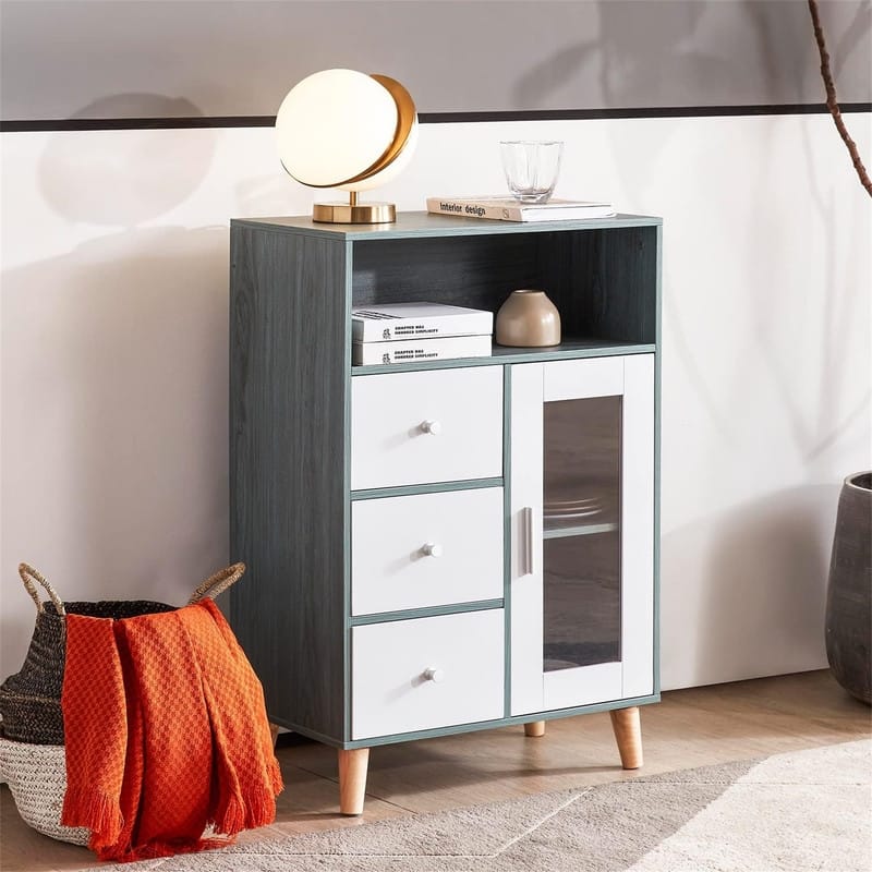 Sideboard Functional Kitchen Cabinet - 13.38"D x 23.6"W x 36.2"H