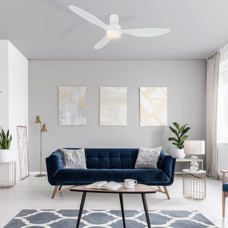 CARRO Nantes 52-inch Indoor Ceiling Fan with Light and Remote - N/A