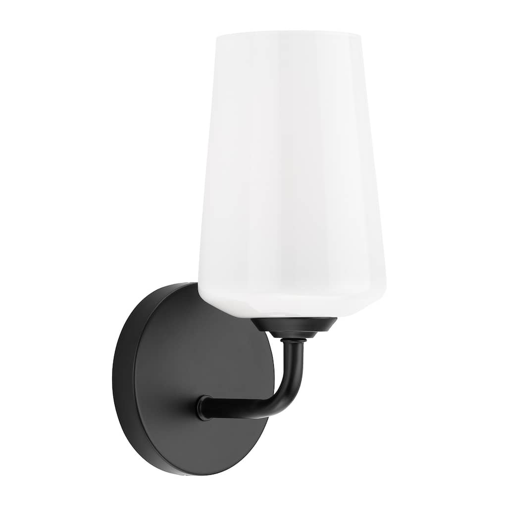 Progress Lighting P710149 Celino 11" Tall Wall Sconce with White Glass