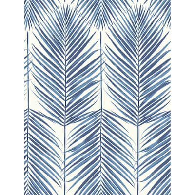 Seabrook Designs Beach House Paradise Palm Leaf Unpasted Wallpaper
