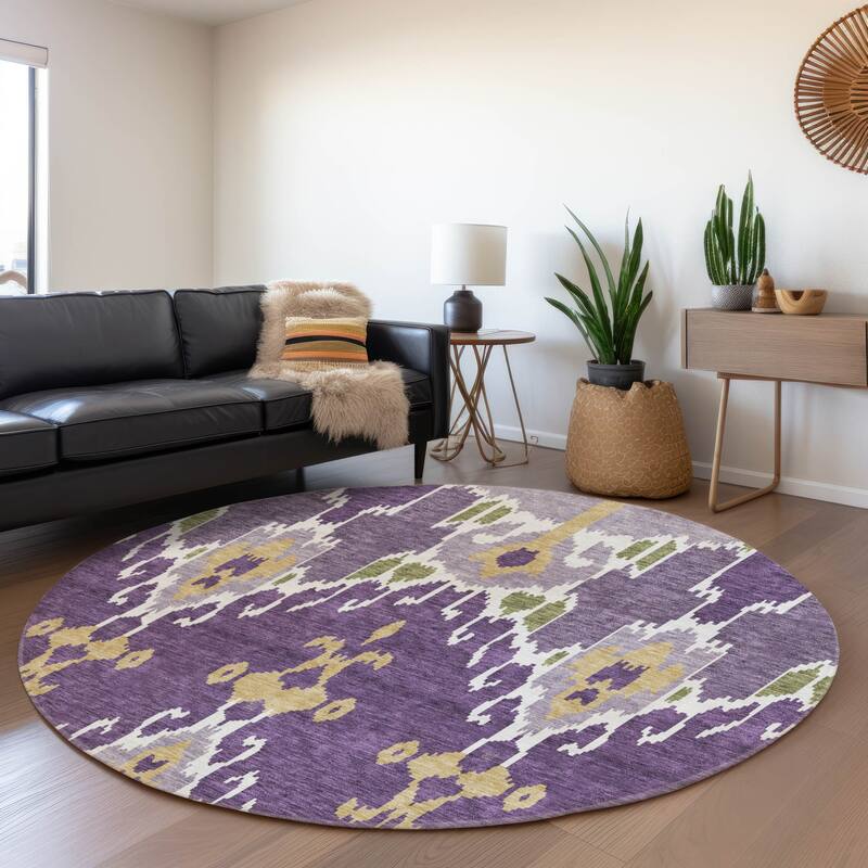 Machine Washable Indoor/ Outdoor Chantille Global Boho Rug