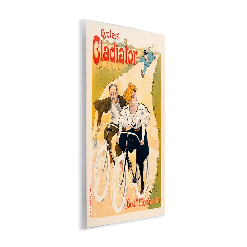 Stupell Vintage Cyclists Poster Wall Plaque Art Design By Marcus Jules