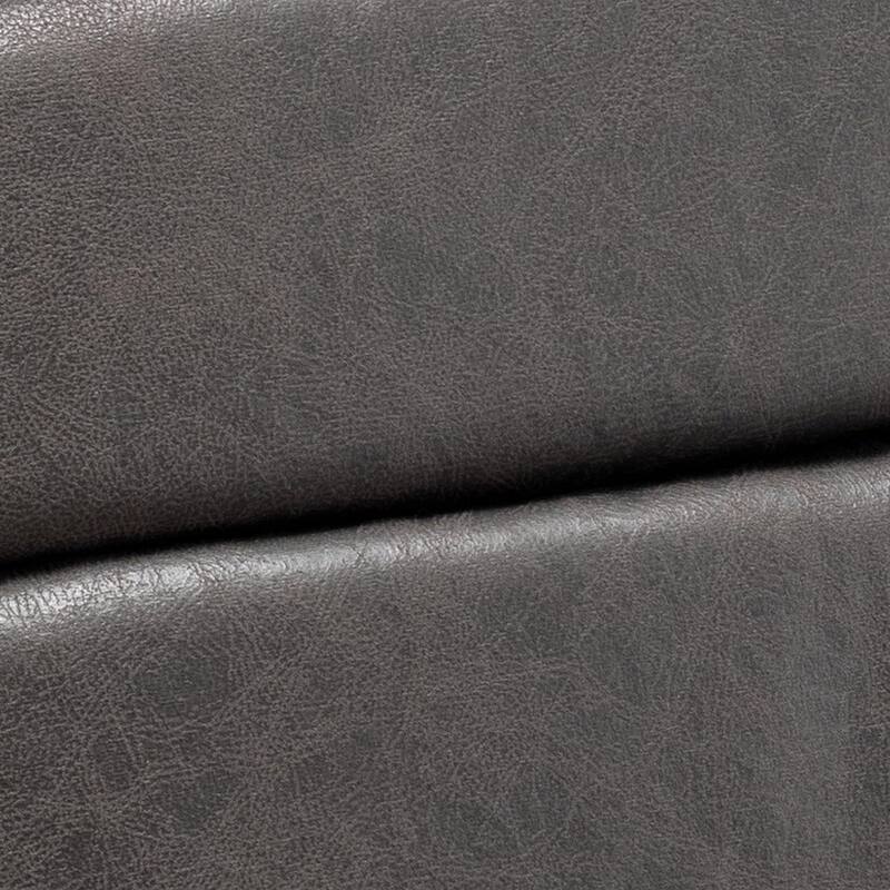 Mid Century Modern Accent Chair with Plush Foam, Leather-Look Microfiber Seat and Back Cushions