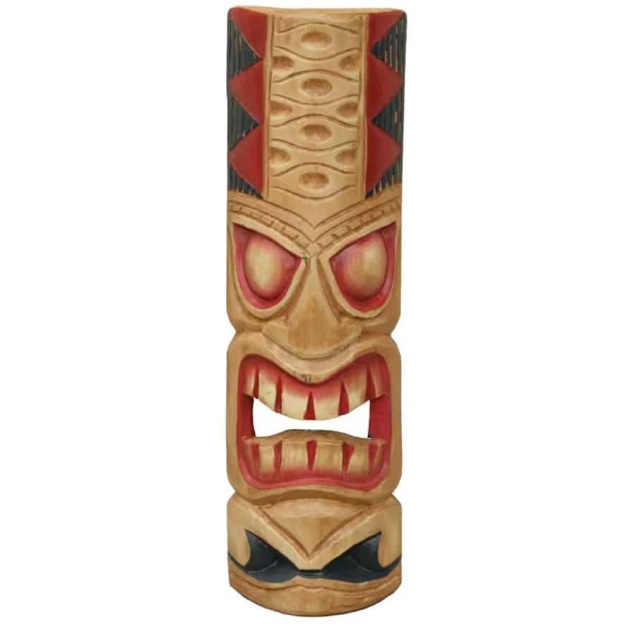 Tiki Mask Colorful Hawaiian Polynesian Tropical Decor Wood Wall Art