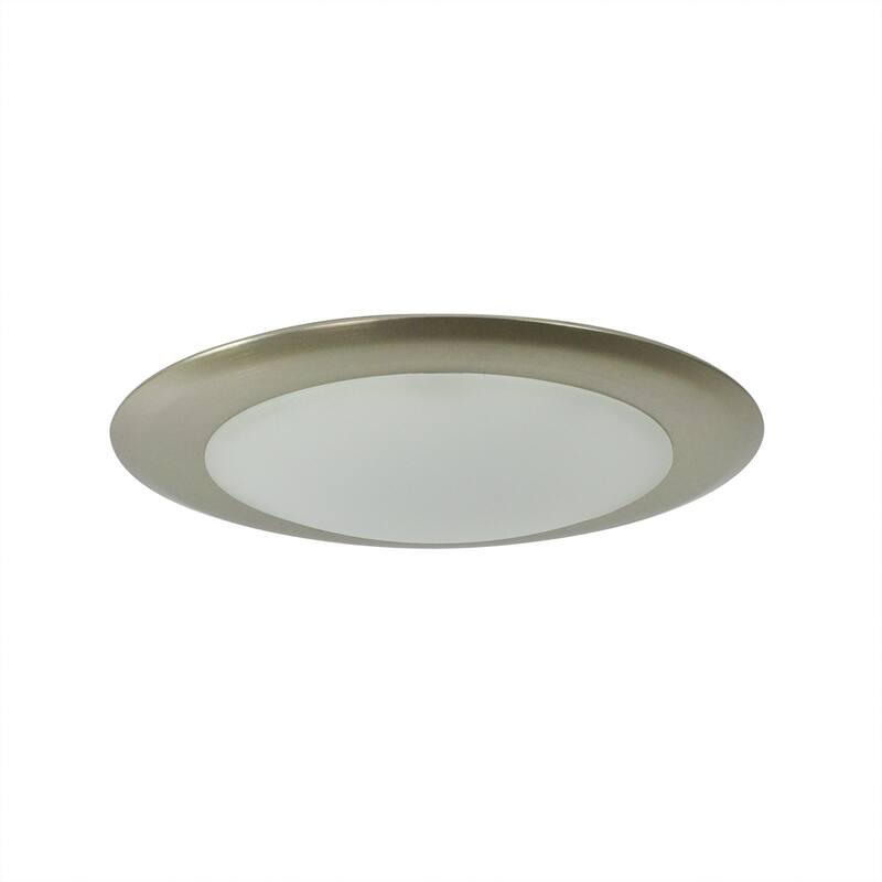 Nora Lighting Opal 6" Wide LED Retrofit Flush Mount Bowl Ceiling - White