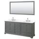 Option Dark Gray, Chrome Trim, White Quartz Top