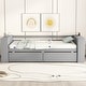 preview thumbnail 2 of 26, Daybed with Storage Shelves and 2 Drawers, Wood Sofa Bed Frame Storage Platform Bed for Kids Adults, No Box Spring Needed