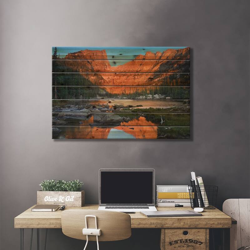 Dream Lake, Rocky Mountain National Park, Colorado Print On Wood by Tim Fitzharris - Multi-Color