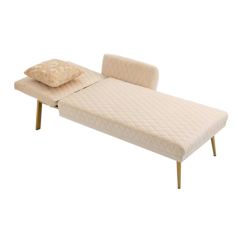 COOLMORE Velvet Sofa Loveseat Sofa with metal feet