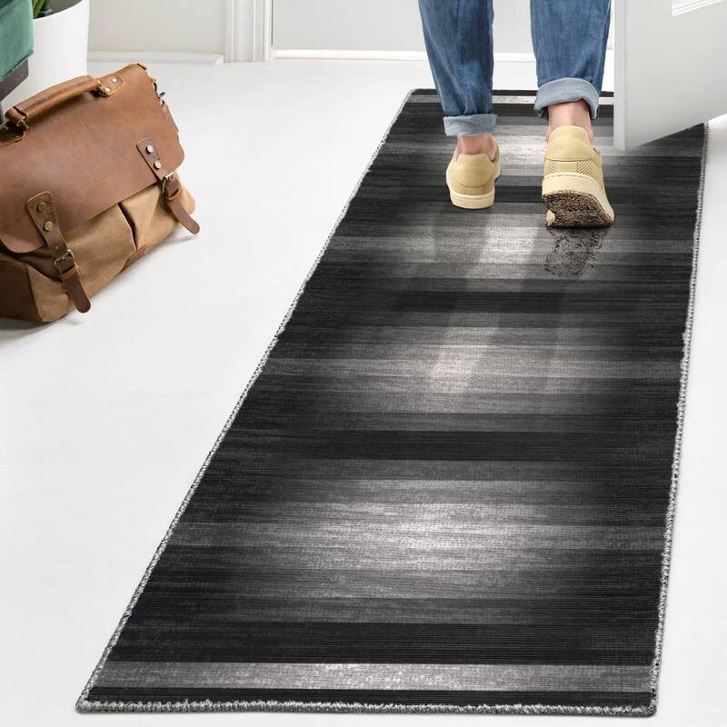 JONATHAN Y Luola Solid Low-Pile Machine Washable Area Rug