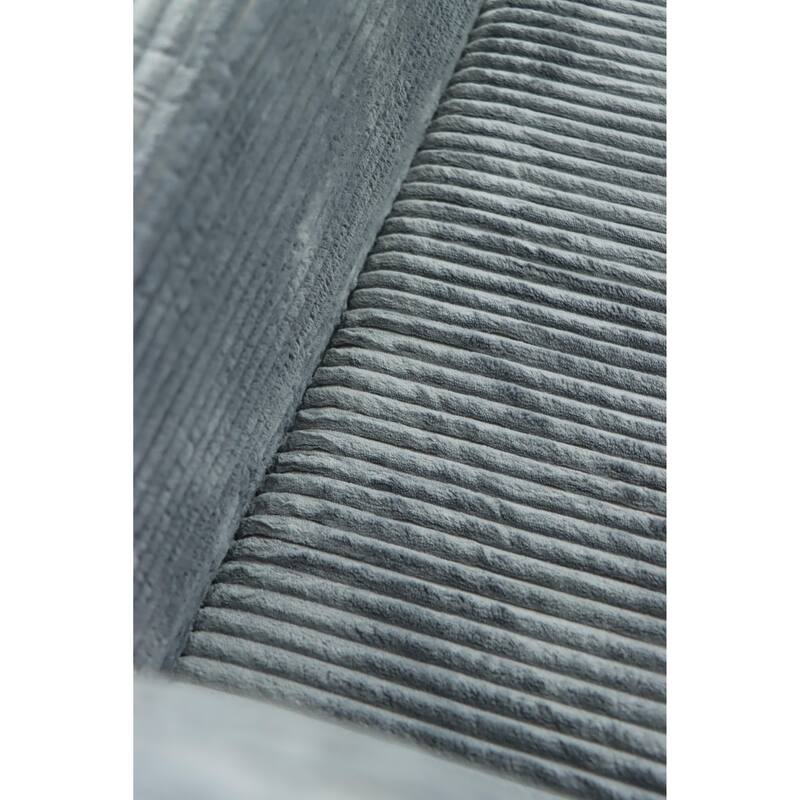 L-Shaped Modular Sectional Sofa with Chaise Lounge, Corduroy Upholstered Cloud Couch, Deep Seat Sofa with 2 Pillows