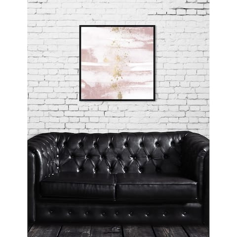Oliver Gal 'Blushing Sun' Abstract Framed Wall Art Print