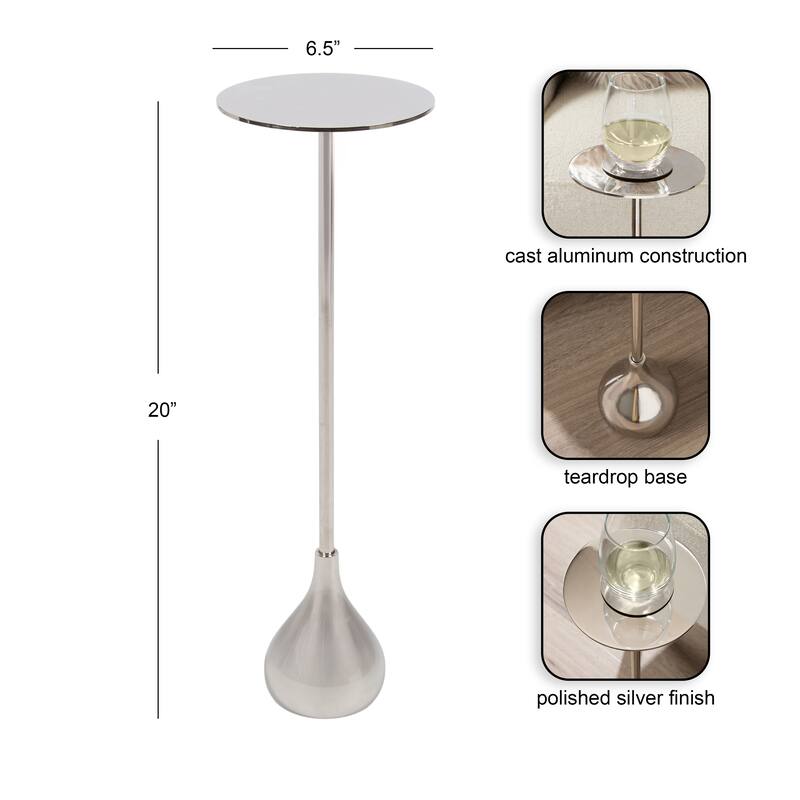 Kate and Laurel Hersi Metal Drink Table