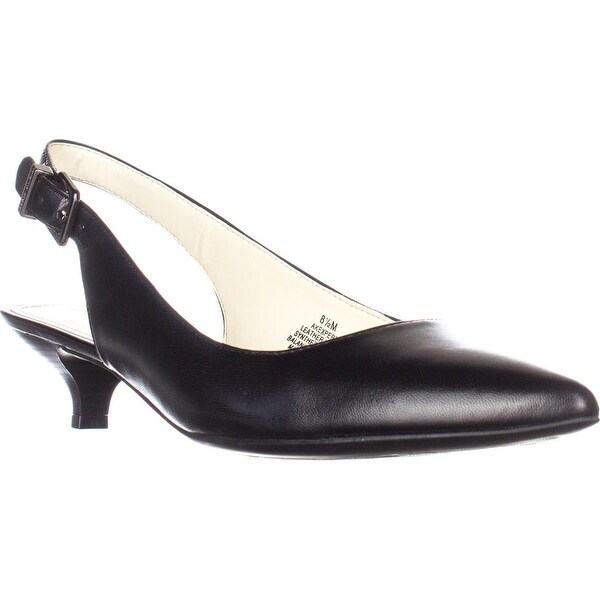 Shop Anne Klein Expert Dress Kitten Heels Pumps, Black ...