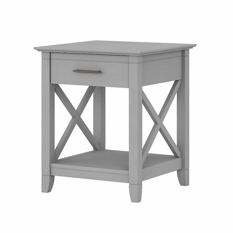 Key West Coastal Box Drawer Nightstand by Bush Furniture