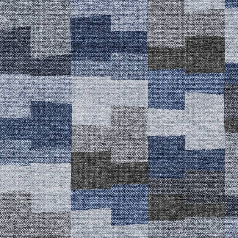 HomeRoots Geometric Transitional Rectangle Outdoor Rug