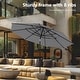 preview thumbnail 26 of 36, MAISON ARTS 10ft 3 Tiers Vented Patio Outdoor Umbrella with Auto-tilt and Crank Lift