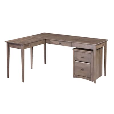 Coder Crossing Solid Wood Compact Corner Desk