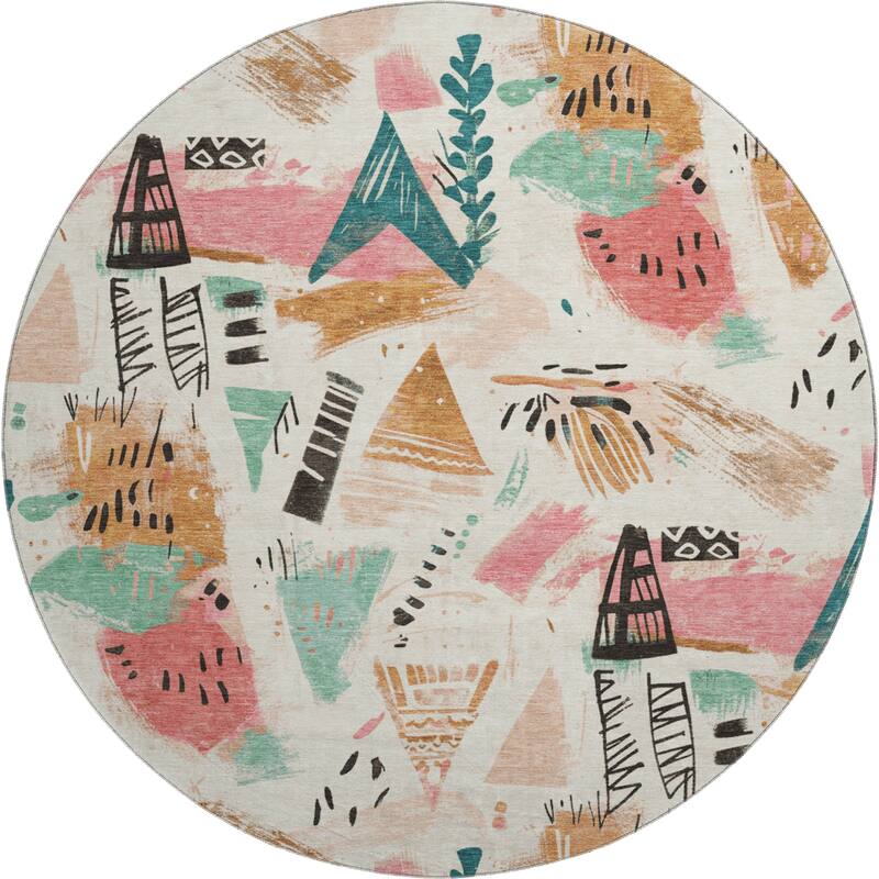 Premium Washable Super Soft Abstract Fragments Mayfield Rug