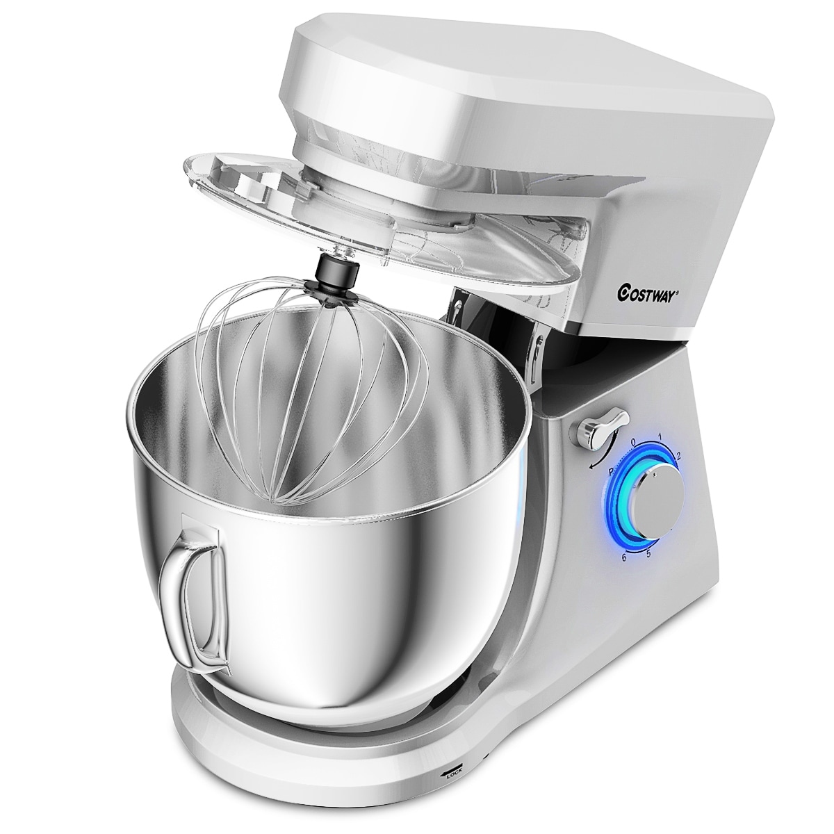 Cook's Companion® 600W 4.5 qt Stand Mixer w/ Dough Hook, Whisk