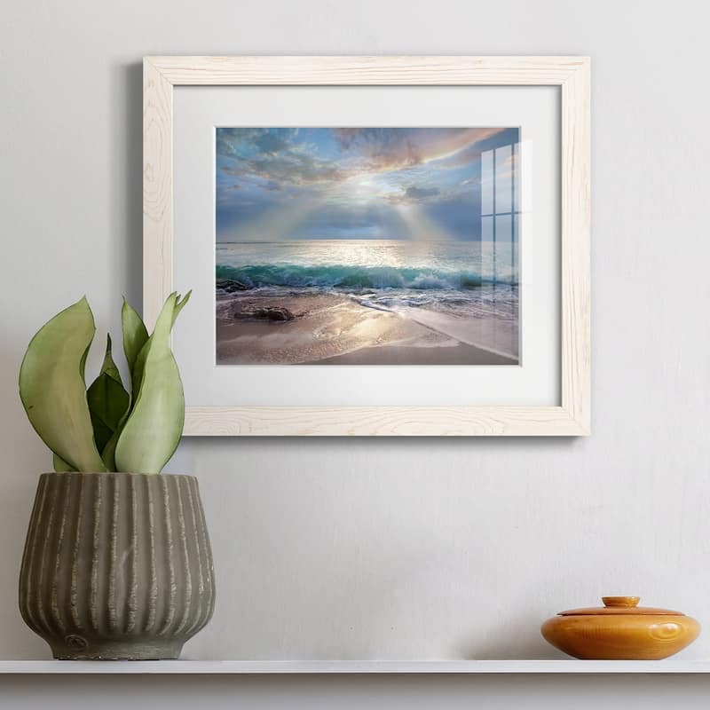 Aqua Blue Morning-Premium Framed Print - Ready to Hang