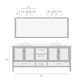 preview thumbnail 39 of 52, Fora Modern Farmhouse 3/4-Light Bathroom Vanity Lights Glass Wall Sconces