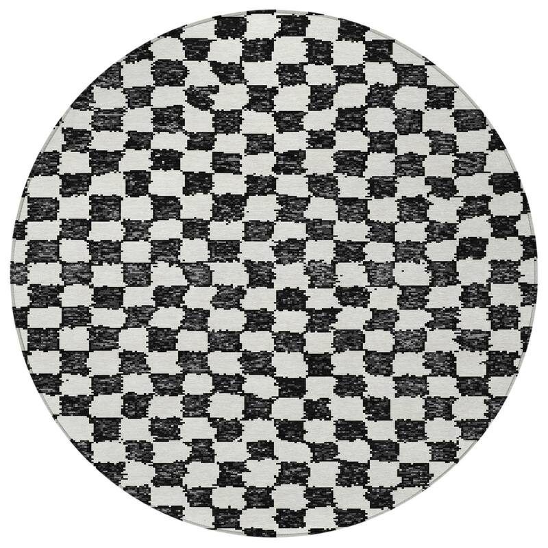 HomeRoots Geometric Transitional Rectangle Outdoor Rug