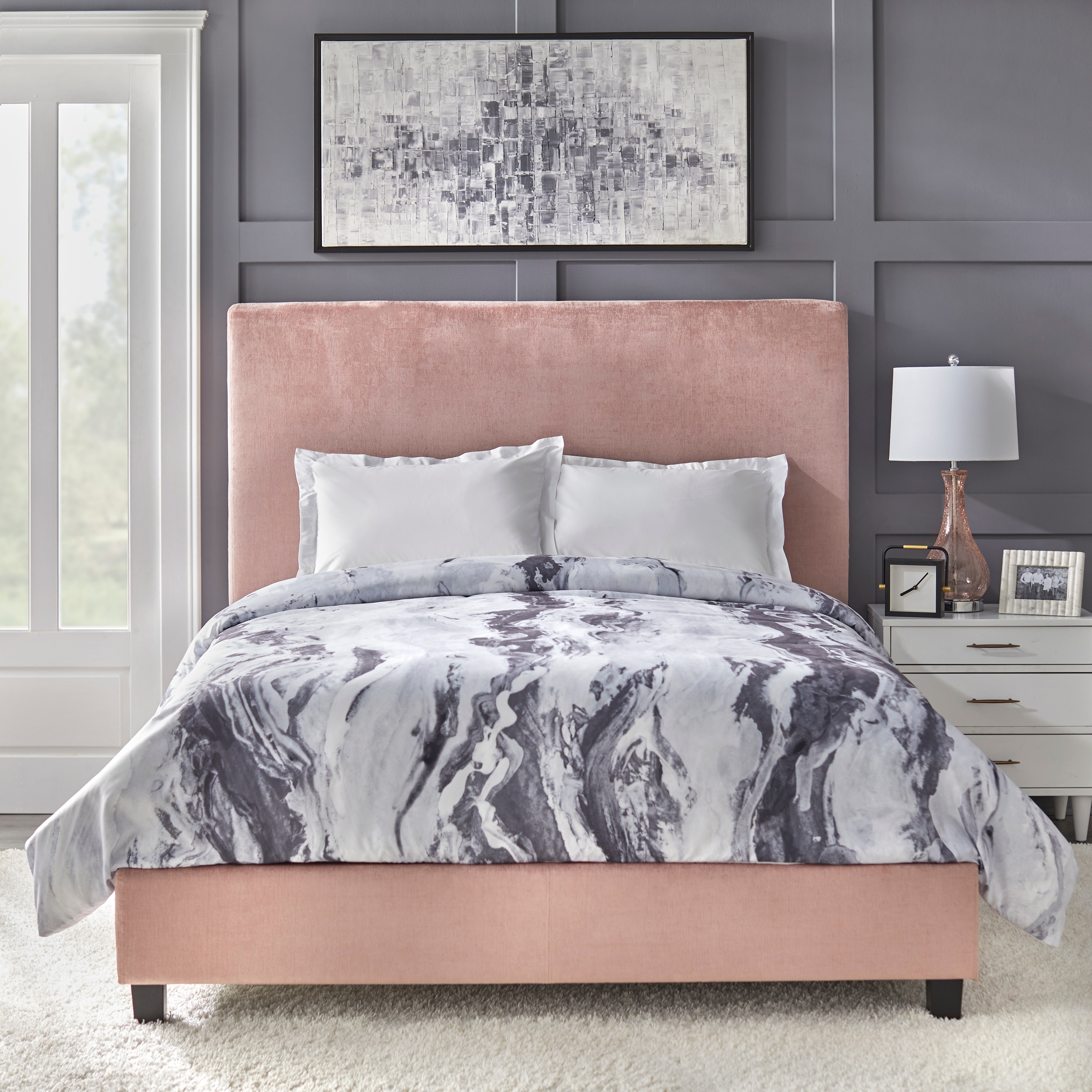 Lifestorey emery upholstered queen bed new arrivals