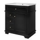 preview thumbnail 8 of 18, Christopher Knight Home - Beauchamp Freestanding 30-Inch Bathroom Vanity with Sink and Ample Storage