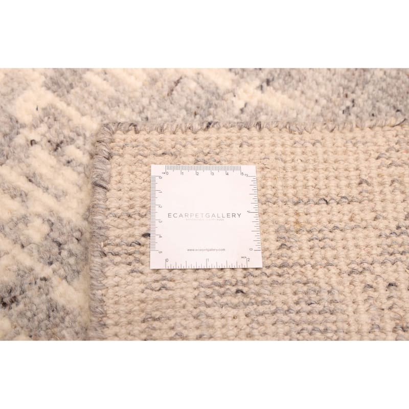 ECARPETGALLERY Hand-knotted Jules Serapi Dark Grey Wool Rug - 9'0 x 12'0