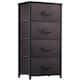 Modern 4/8/10-drawer Bedroom Fabric Dresser Storage Tower with Wood Top
