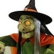preview thumbnail 11 of 17, Haunted Hill Farm Gretel and Hildie the Wicked Cauldron Witches, Premium Talking Halloween Animatronic, Plug-In