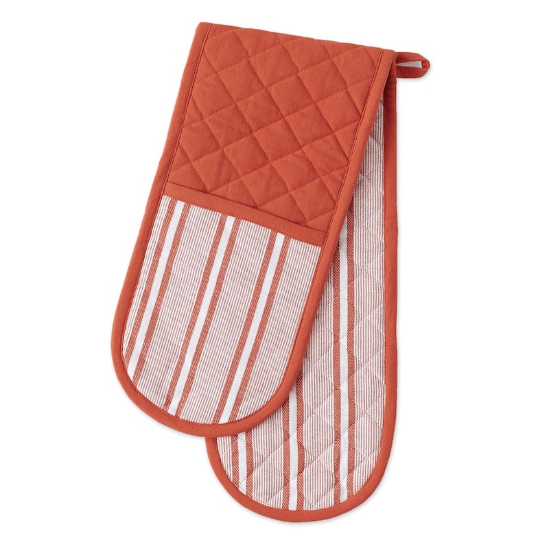 Chef Stripe Double Oven Mitt