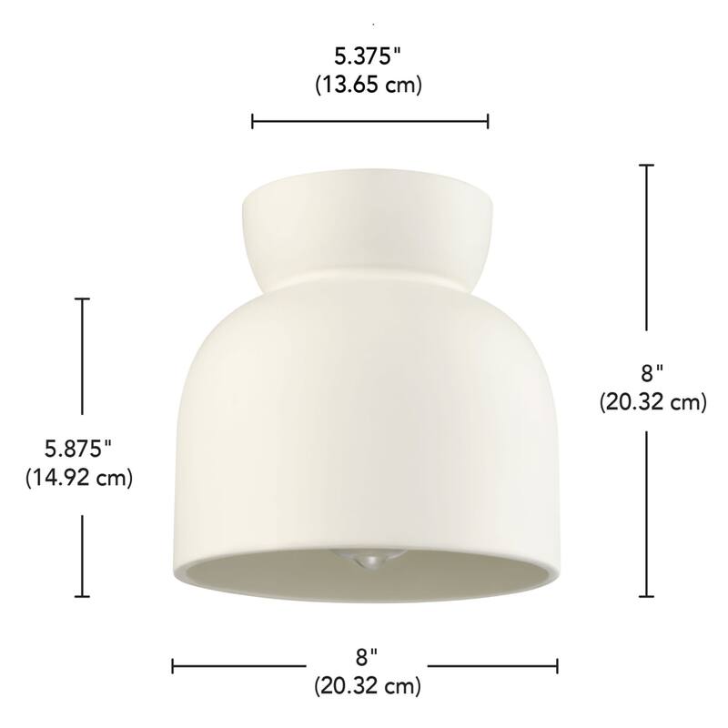 Globe Electric 91010461 8" Wide Flush Mount Ceiling Fixture