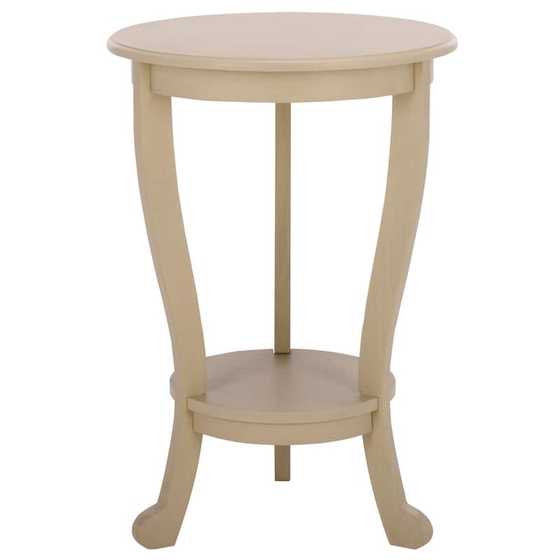 SAFAVIEH Carlotta Grey Pedestal Side Table - 18.1" x 18.1" x 26" - 18"W x 18"D x 26"H
