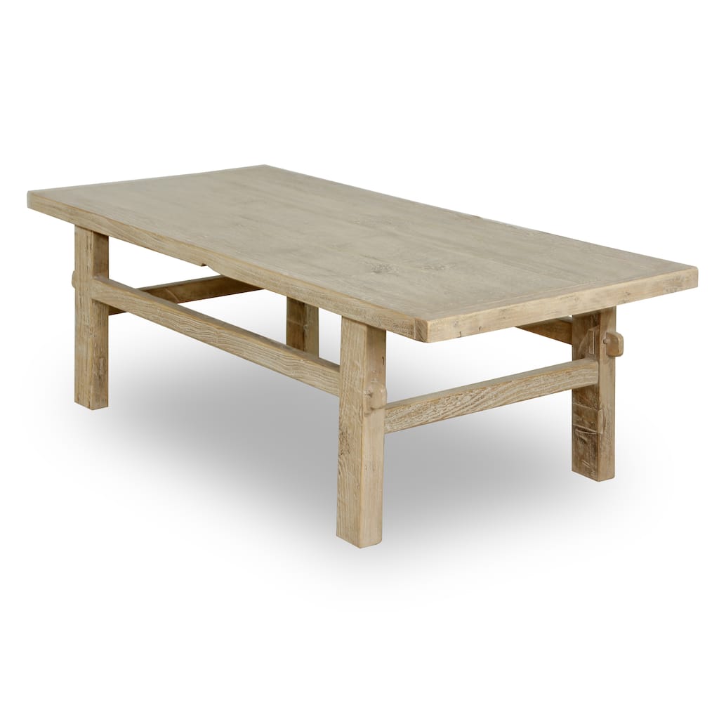 Artissance Hermosa Rustic Coffee Table Small Weathered Natural 48x22x16 - 48" x 22" x 16"
