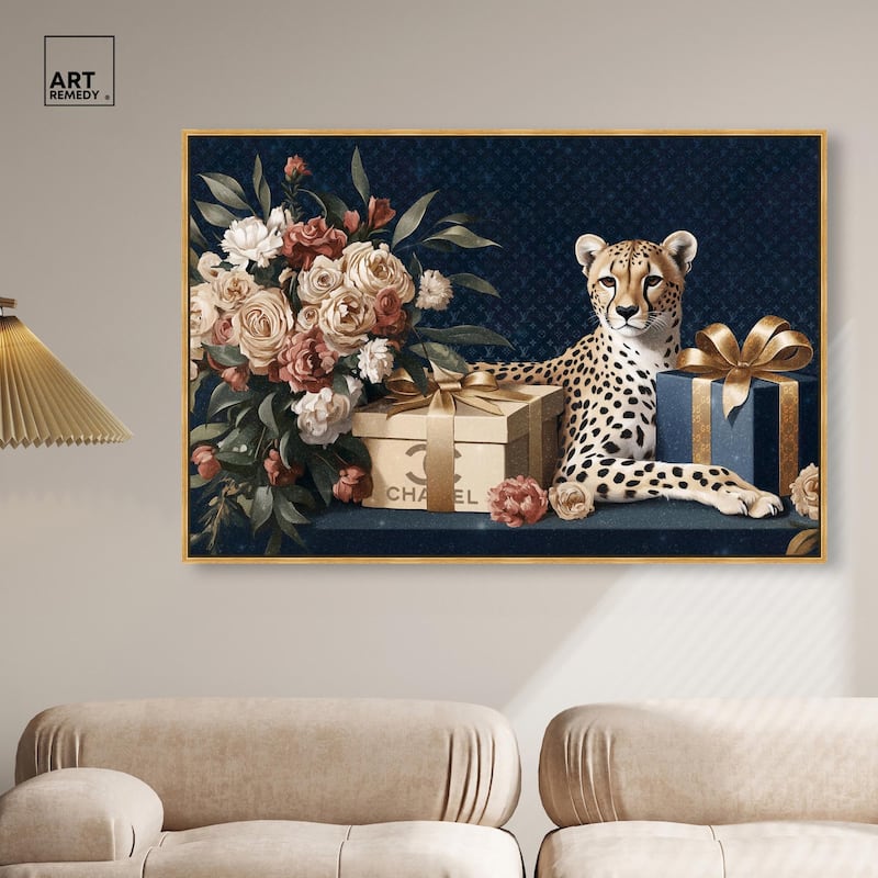 Cheetah Glam Gift Boxes Canvas by Art Remedy