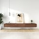 preview thumbnail 3 of 11, Floating Modern TV Stand for Living Room, Wall-Mounted Entertainment Center with Storage Drawers, Solid Wood, Fully-Assembled