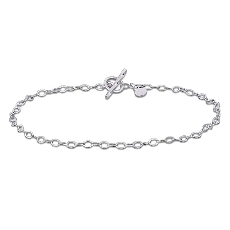 Miadora 2.3mm Oval Rolo Bracelet Sterling Silver-7.5 in