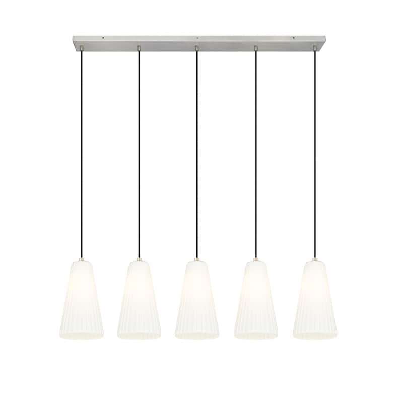 Z-Lite 3043P6-5L Farrell 5 Light 42" Wide Linear Chandelier