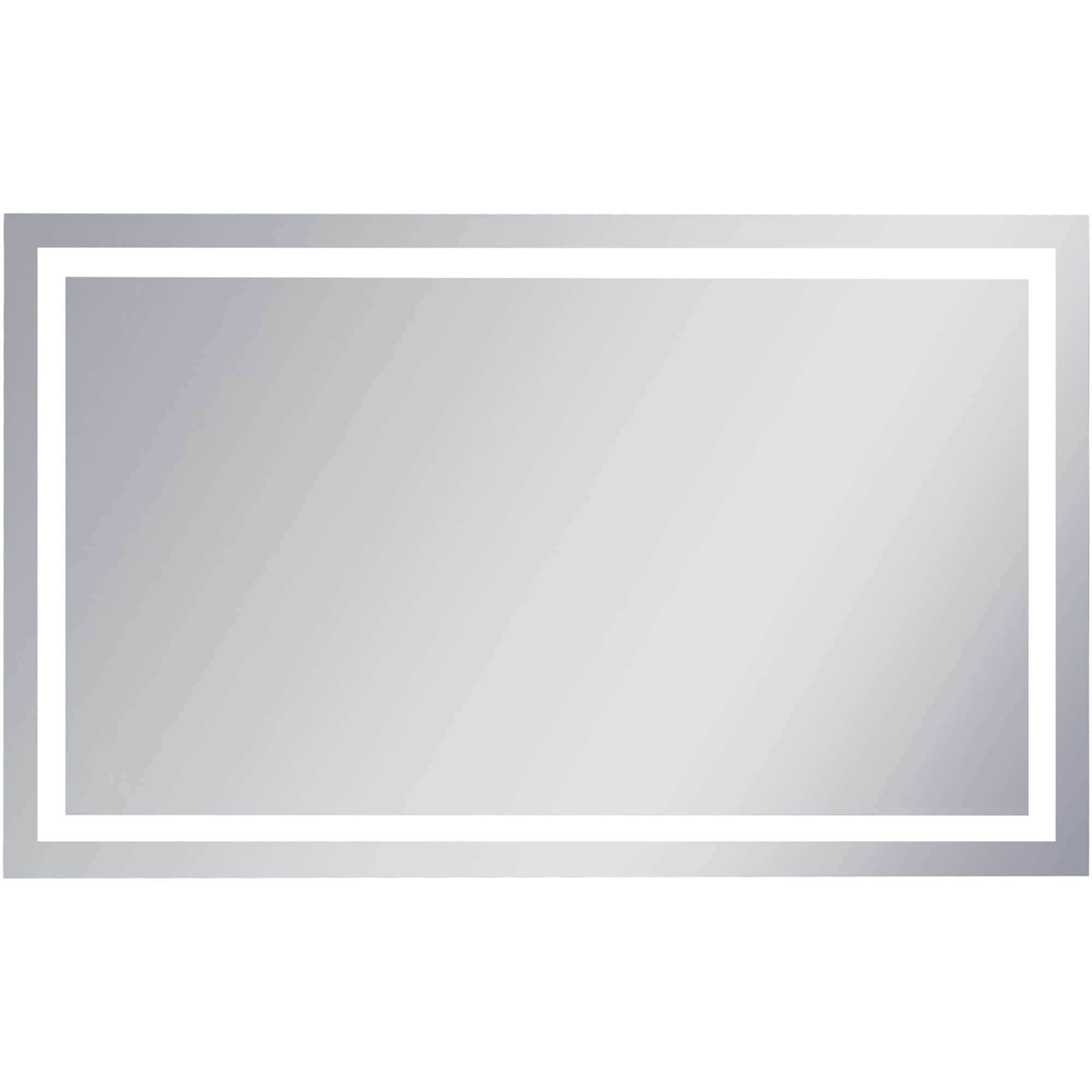 Elegant Lighting Nova 36" x 60" Rectangular Flat Aluminum Framed
