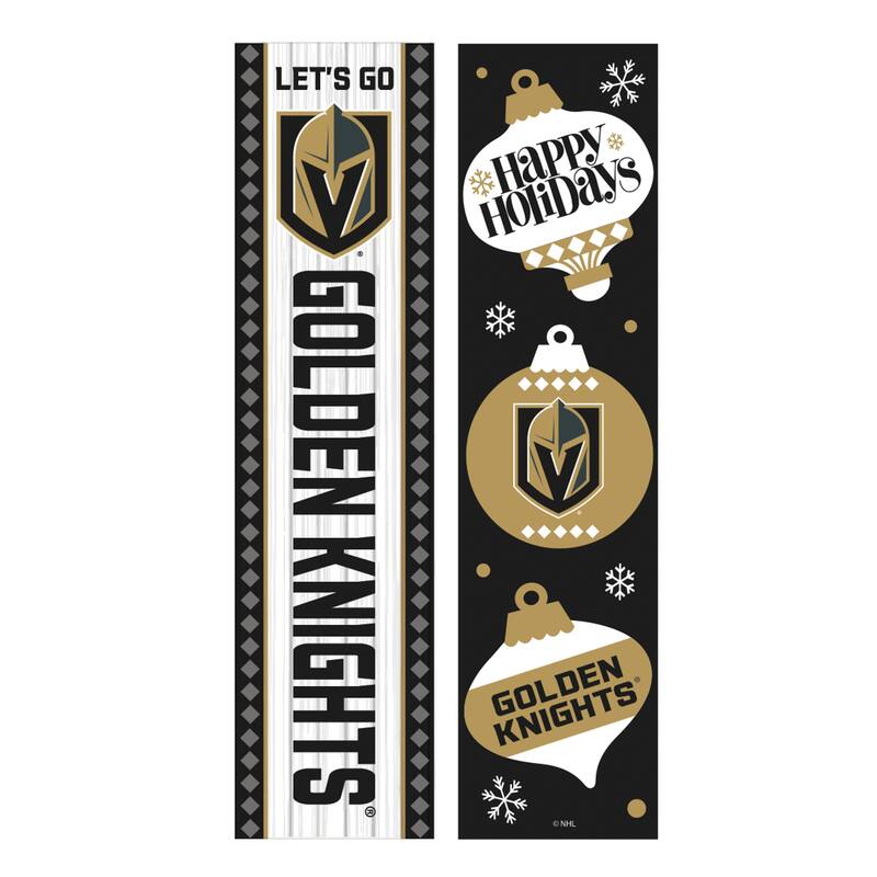 47" Double Sided Seasonal Porch Leaner, Vegas Golden Knights - 47" x 11.25"