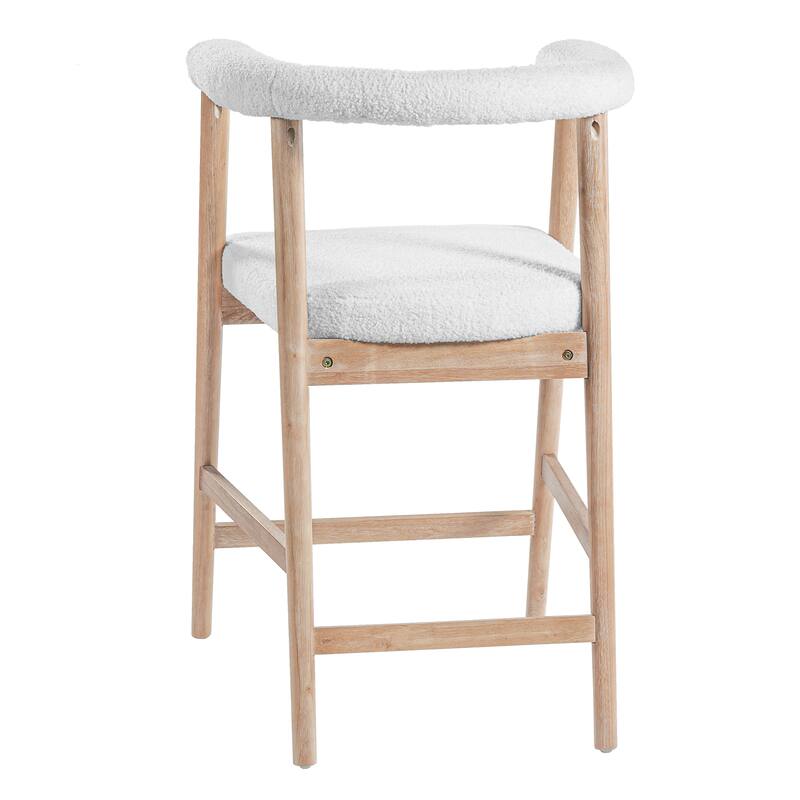 Christopher Knight Home - Modern Wooden Bar Stools with Back - Set of 2