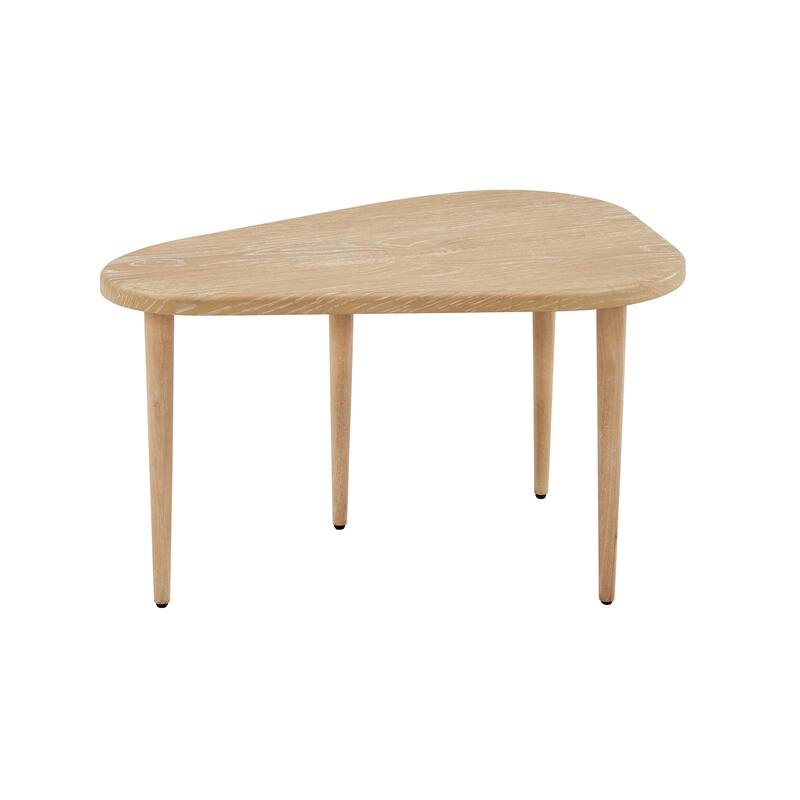Tirana Wood Finish Teardrop Nesting Coffee Tables by iNSPIRE Q Modern