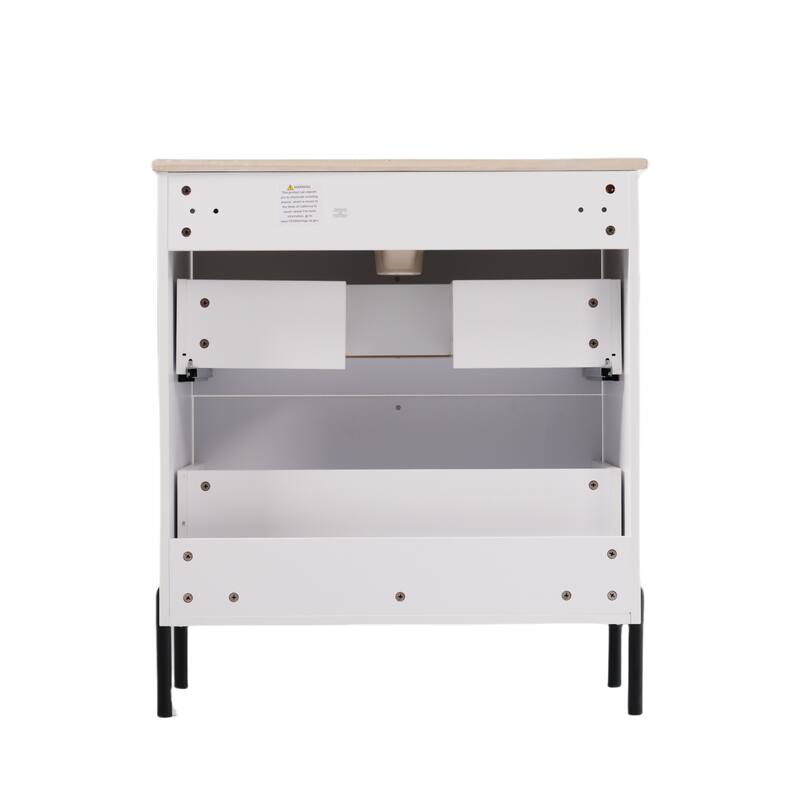 Christopher Knight Home - Callidora 30" Bathroom Vanity with Ceramic Sink and Full-Extension Drawers